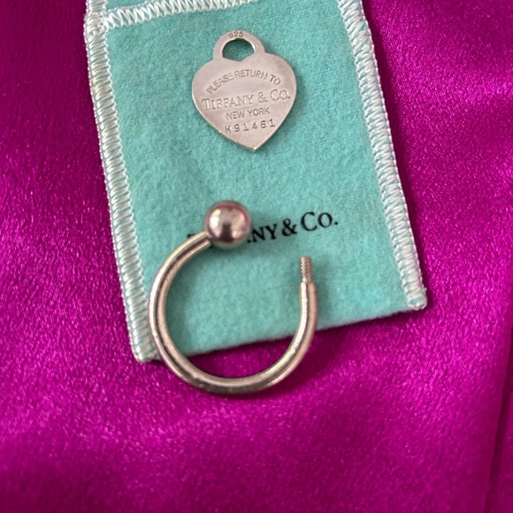 Tiffany Heart Tag Keyring - missing screwball - Picture 3 of 5